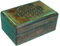Woru Schatulle aus Palisander-Holz, geflammt, Motiv Blume des Lebens, Größe ca. 15 x 10 x 7 cm, Geschenk-box, Schmuck-kästchen