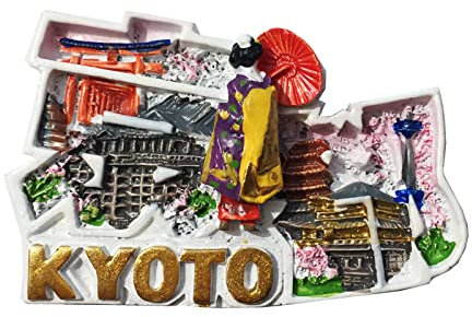 Kyoto Japan 3D-Buchstaben Kühlschrankmagnet, Souvenir, Geschenk, handgefertigt, Heim- und Küchendekoration, Kyoto Kühlschrankmagnet, Kollektion