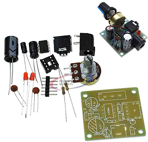 LM386 Super Mini Audio Amplifier DIY Kit Board 3-12V (DIY)