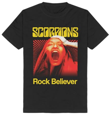 Scorpions Rock Believer Männer T-Shirt schwarz L 100% Baumwolle Band-Merch, Bands