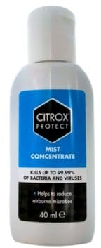 Citrox Protect Mist Concentrate, Against Airborne Viruses and Bacteria, for Domestic and Industrial Misting Devices, 40ml