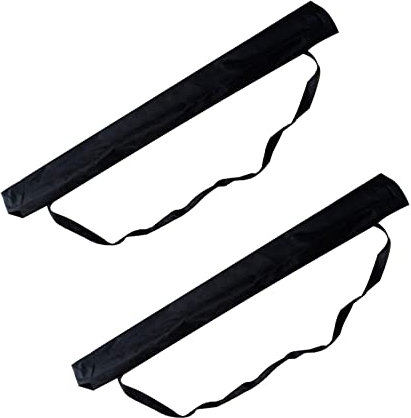 Schirmkasten,Regenschirmtasche,Schirmhülle,Regenschirmabdeckung,Tragbarer Regenschirmkasten,Sonnenschirmständer Tasche,Wasserdichte Regenschirmhülle,mit Riemen,Tragegriff,Schwarz,2 Stück,60 cm*8 cm