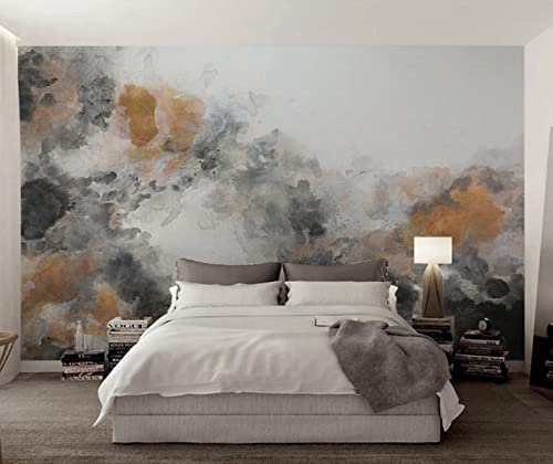 Papier Peint Panoramique Aquarelle De Peinture À L'huile De Texture De Fumée Papier Peint 3D Personnalisés Intissé Décoration Murale 200x140cm