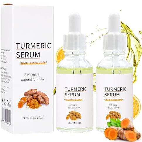 2 PCS Turmeric Serum,Repair Serum for Face,Bright Skin, Turemeric Face Se-rum for Whitening,60ml
