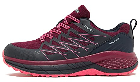 Hi-Tec Women's Trail Destroyer Low Waterproof Walking Shoe, Purple, UK6
