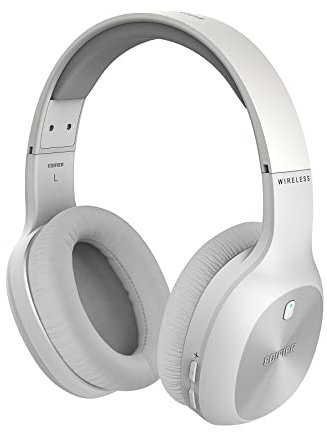 Edifier W800BT Plus Kabellose Over-Ear-Kopfhörer, Bluetooth-Headset mit CVC™ 8.0-Geräuschunterdrückung bei Anrufen, 55 Stunden Wiedergabezeit, integriertes Mikrofon, APP-Steuerung, weiß