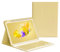 KMXDD Custodia con tastiera per iPad Mini di 6a generazione, iPad Mini 6, con tastiera a colori, custodia rimovibile Bluetooth wireless (giallo)
