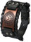 Cupimatch Herren Armband Retro Breites Metall Wikinger Armband Herren PU Lederarmband Punk Style Armbänder Breiter Gürtel Manschette Armreif Rock Wrap für Männer Junge