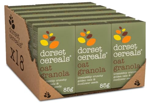Dorset Cereals Simply Oat Granola Mini Packs| Breakfast | Vegetarian | 18 PACKS of 85g