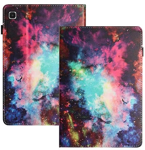 LSPCASA Carcasa para Samsung Galaxy Tab A 10.1 (2019) SM-T510/T515 Funda Tablet Samsung Tab A con Ranuras para Tarjetas Funda Tablet Samsung Galaxy Tab A con Cierre Magnético Cielo Estrellado