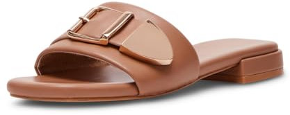 Madden Girl Damen Avaa Flache Sandale, Natürlich, 41.5 EU