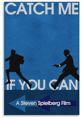 Catch Me If You Can Minimalism Poster Dekorative Malerei Leinwand Wandkunst Wohnzimmer Poster Schlafzimmer Malerei 08x12inch(20x30cm)