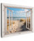 MuchoWow© Bilder 80x60 cm Wohnzimmer Deko Modern Wandbild Foto auf Leinwand Bild Schlafzimmer Room Decor Geschenke Fensterblick - Meer - Küste - Natur - Strand - Wattenmeer