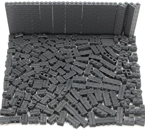 Feleph 260 Stück Mauerstein Set Masonry Profile Bricks Mehrfarbige Bausteine für Wand MOC Mauerwerk Profil Ziegel Kompatibel mit Große Marken