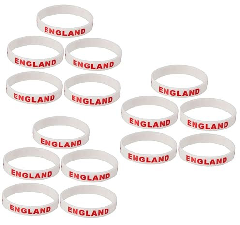 Mipcase 15 Pz braccialetto stampato bandiera del paese braccialetto in silicone da calcio orecchino del polsino bracciale inter braccialetti silicone orecchini pendenti baseball gonfiabile