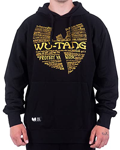 Wu Wear - Protect Hoodie - Wu-Tang Clan, Urban Streetwear Fashion Pullover, mit Kapuze, Hip Hop, Herren Kapuzenpullover, 4XL