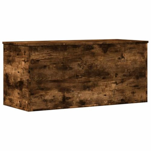 vidaXL Truhe Räuchereiche 100x42x46 cm Holzwerkstoff