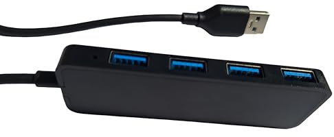 USB Hub 3.0 Extender Splitter Multiport Adapter Dock Port Hub 4 Port Ultra Slim Portable High-Speed 5Gbps Data Transfer for Laptop Macbook Mouse Keyboard(Hub 3.0 120cm)