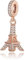 Femme Charms La Tour Eiffel or rose Coccinelle rouge Argent Sterling 925 Pendentif avec Zircon Cubique pour Bracelet