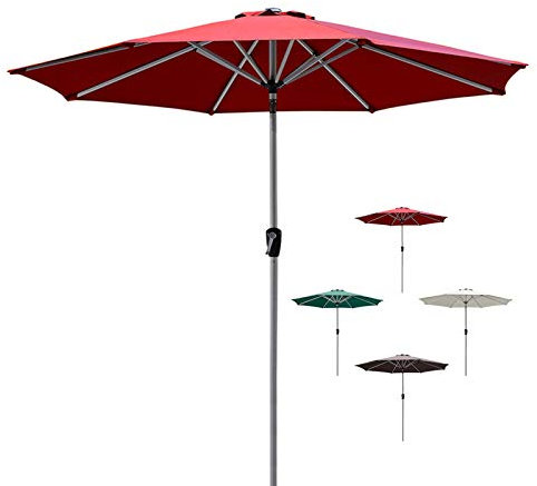 VNNHGB Ombrellone da Sole Ombrellone da Giardino per Esterni con Base, Grande ombrellone Portatile con Offset per Bordo Piscina, terrazza, Giardino, Cortile, Piscina