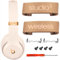 Studio 3 Hinge Replacement Parts Metal Folding Original Hinges Headband Connector Clip Pin Cover Accessories Repair Kit Compatible with Beats Studio3 Wireless Over-Ear Headphones. (Rose Gold)