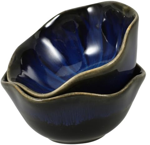 Amosfun 2stücke Lotusblattschale Aus Keramik Handbemalt Suppenschüssel Und Reisschale Für Zuhause Und Küche Leicht Zu Reinigen Und Sicher Anwendung