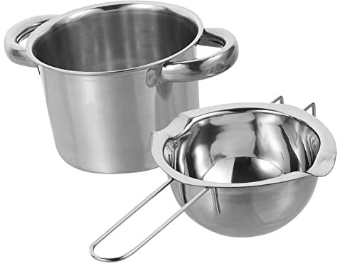SBCGFY 1 Set Chocolate Melting Pot Candy Melting Bowls Stainless Steel Melt Pot Stainless Steel Boiler Pot Double Boilers for Stove Top Stainless Steel Double Boiler Kitche pot