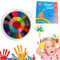 JAONLD Finger Painting Kit, 36 Colors Kids Finger Paints Washable Fingerprint Ink Pad Safe Paint for Handprints Drawing Toys with Books for DIY Painting, Crafts and Birthday Gifts