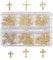 Cross Nail Charms, 60Pcs 3D Nail Charms Gold/Silver Nail Art Crosses Nail Rhinestones and Gems Metal Punk Nail Jewelry Nail Studs for Women Girls Nail Decorations Accessories (Gold)
