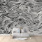 Fototapete 3D Effekt Zebramuster Tapete Fototapeten Vlies Tapeten 250 x 175 cm Vliestapete Wandtapete Moderne Wand Schlafzimmer Wohnzimmer Tapete