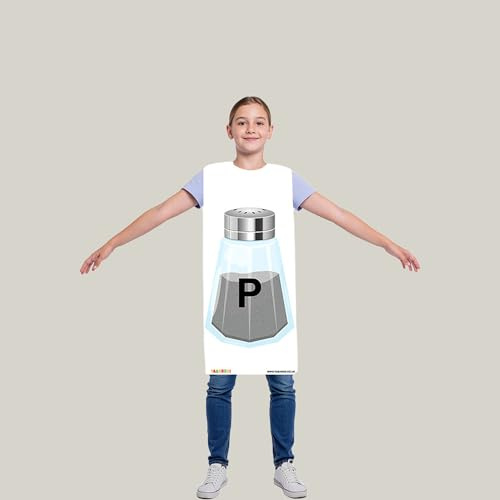 TABARDO! Salt & Pepper Fancy Dress Over-Head Costume,