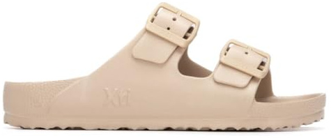 XTI - Flip Flops Damen Beige - Bequeme und vielseitige Schuhe - Casual Mode - Modell 14513803 (Größe 39)