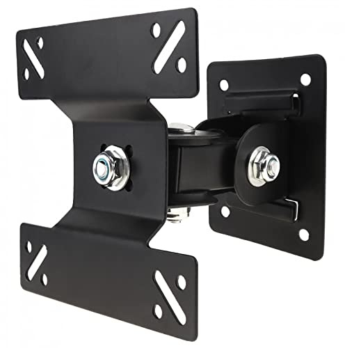 Universal Adjustable TV Wall Mount Bracket Flat Support 180 Degree Rotation with Small Wrench for 14-27 Inch
