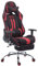 CLP Racing Bürostuhl Limit mit Stoffbezug I Gamingstuhl mit Metallgestell I Schreibtischstuhl mit Laufrollen I erhältlich schwarz/rot, mit Fußstütze