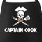 MoonWorks Grill-Schürze Jolly Roger Captain Cook schwarz unisize