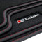 tuning-art A43 Fußmatten Exclusive-Line passend für Audi A5 8F 8T Coupe Cabrio 2007-2016, Naht:Rot