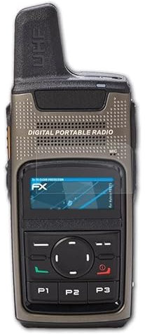 atFoliX Schutzfolie kompatibel mit Hytera PD375 Folie, ultraklare FX Displayschutzfolie (3X)