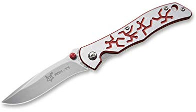 Fox Knives Unisex – Erwachsene T1/2 Red Taschenmesser, Rot, 18,5 cm