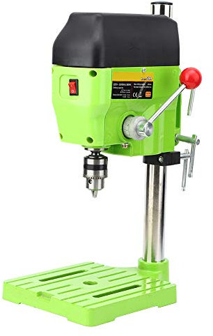 Tischbohrmaschine mit Benutzerhandbuch, Mini-Bankbohrer-Stehtisch DIY Metall Holzbohrmaschine Elektrische Maschine 5169A EU-Stecker 220V