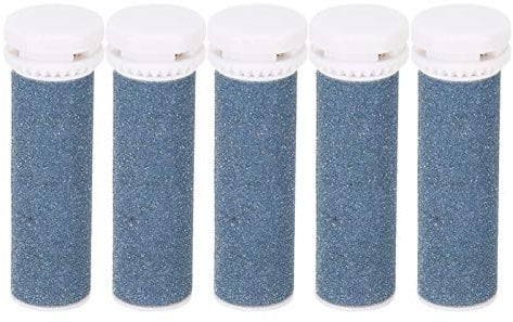 Ersatzrollen für Kallusentferner, 5 Stück Extra Grobe Ersatzrollenköpfe für Elektronische Fußfeile, Fußpflegetool für Harthautentfernung, Füllt Kallusentferner nach