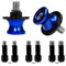 Universal CNC Aluminium Ständeraufnahme Blau M6X1mm,M8X1.25mm,M10X1.25mm Bobbins Montageständer