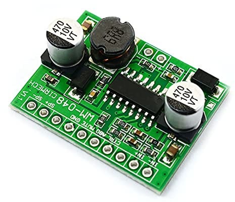 Wnuanjun 1pc 6.5W High Power Digital Amplifier Board AB/D Class Mono Input 2.5-5.5V Adjustable Boost Chips D Digital Amplifiers