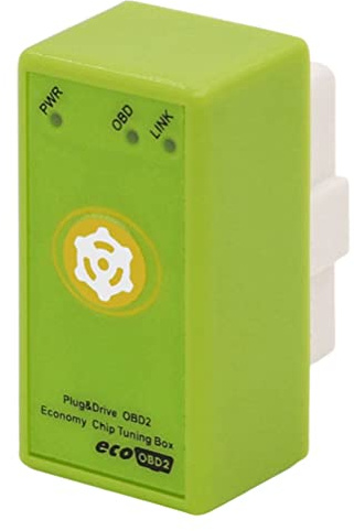 Kuashidai Boîtier de réglage 2 en 1 - 15 % d'économie de carburant Eco OBD2 OBD2 - Module supplémentaire pour moteur de prise de voiture diesel Benzine