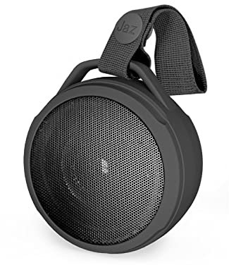 JAZ SBS Speaker Wizard da 3W, Cassa Musica Water Resistant IPX6, Altoparlante Wireless con Laccetto e Cavo di Ricarica, Nero