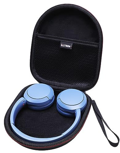 L LTGEM Carrying Case for Sony WH-CH520, WH-CH510 Headphone - Hard Storage Bag (Case Only) - Black