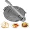 Tortilla-Presse, 16,5 Cm, Tortilla-Maker aus Gusseisen, Bequeme Griffe Ermöglichen Perfekten Druck, Teig-Tortillera Pataconera, Mehl-Tortilla-Presse, Roti-Maker, Taco-Maker, Taco-Presse, Schwarzgrau