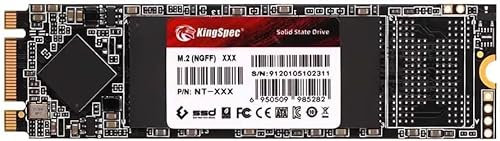 KingSpec M.2 SATA SSD, 4 TB 2280 SATA III 6 Gbps SSD interno, unidad de estado NGFF ultradelgada para computadora de computadora/portátil/portátil