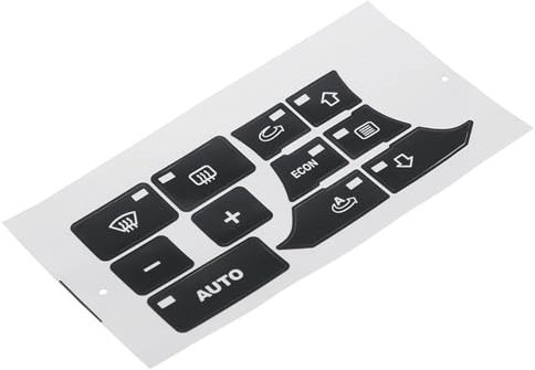 TSALON Kit de reparación de Botones de Aire Acondicionado for salpicadero de Coche, Pegatinas for Interruptor de Control de Clima, Pegatinas compatibles con Audi A3 8P 2003-2012, Accesorios for Coche