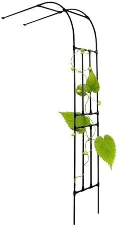 LIYI929GP ArcheDe Jardin Demi Rond, DemiArche en Métal, Largeur 60-240cm Pergola Tonnelle Décorative, Facile À Assembler, ArcheDe Treillis De Support d'escalade De Pergola pour Plantes Grimpantes