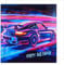 Edition Seidel Premium quadratische Geburtstagskarte mit Umschlag. Glückwunschkarte Happy Birthday Billet Karte Mann Frau Sportwagen Rennwagen 911 Auto (GQ198 SW024)